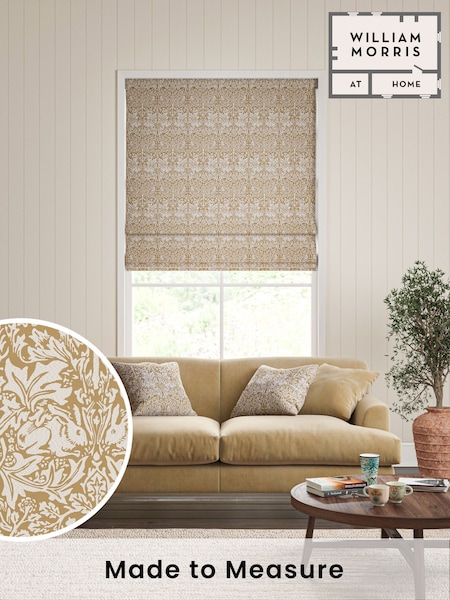William Morris At Home Honey Orange Brother Rabbit Woven Made to Measure Roman Blind (F16317) | £106