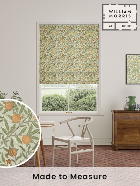 William Morris At Home Lichen Green Fruit Made to Measure Roman Blind (F16320) | £99