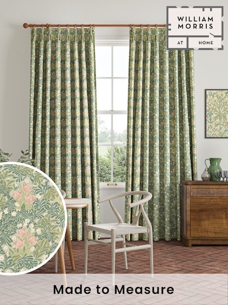 William Morris At Home Apple Green Bower Made to Measure Curtains (F16330) | £109