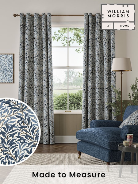 William Morris At Home Midnight Blue Willow Bough Made to Measure Curtains (F16333) | £109