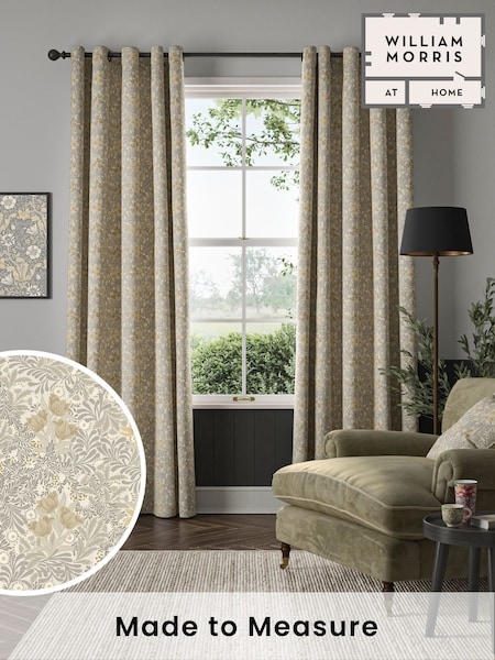 William Morris At Home Barley Grey Bower Made to Measure Curtains (F16335) | £109
