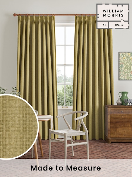 William Morris At Home Apple Green Reed Made to Measure Curtains (F16338) | £119