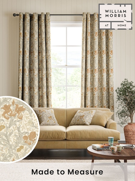 William Morris At Home Honey Orange Iris Made to Measure Curtains (F16364) | £109