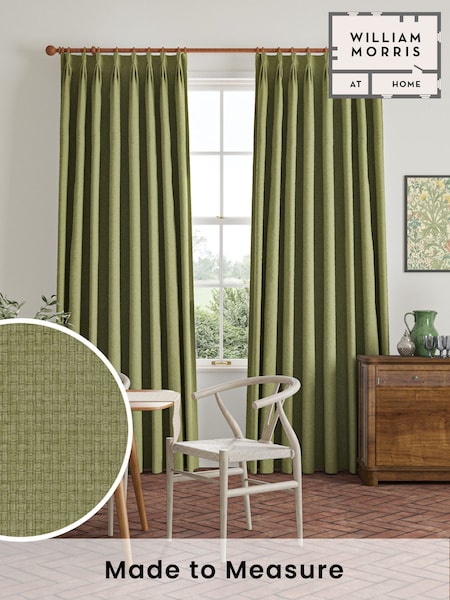 William Morris At Home Lichen Green Reed Made to Measure Curtains (F16377) | £119