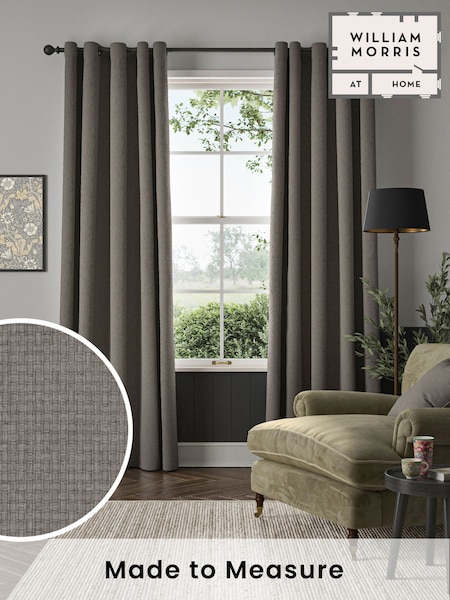 William Morris At Home Cobble Brown Reed Made to Measure Curtains (F16379) | £119