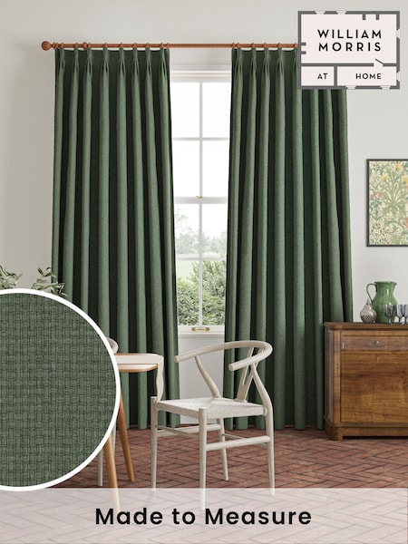 William Morris At Home Eucalyptus Green Reed Made to Measure Curtains (F16388) | £119