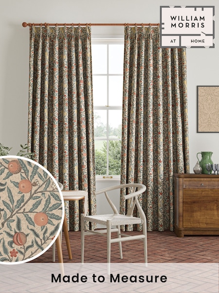 William Morris At Home Clay Natural Fruit Made to Measure Curtains (F16398) | £109