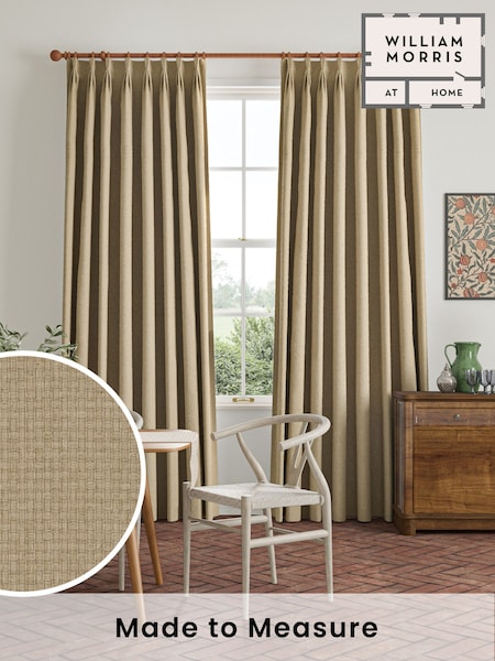 William Morris At Home Oat Natural Reed Made to Measure Curtains (F16413) | £119