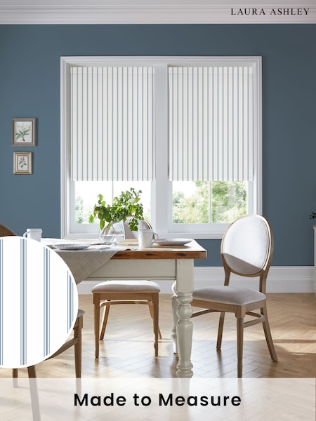 Laura Ashley Dusky Blue Farnworth Made to Measure Roller Blind (F16426) | £58