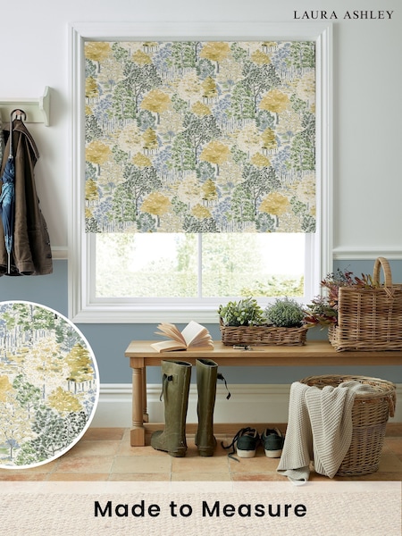 Laura Ashley Ochre Yellow Bernwood Made to Measure Roller Blind (F16429) | £58