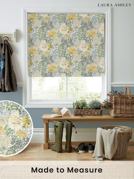Laura Ashley Ochre Yellow Bernwood Made to Measure Roman Blind (F16433) | £84