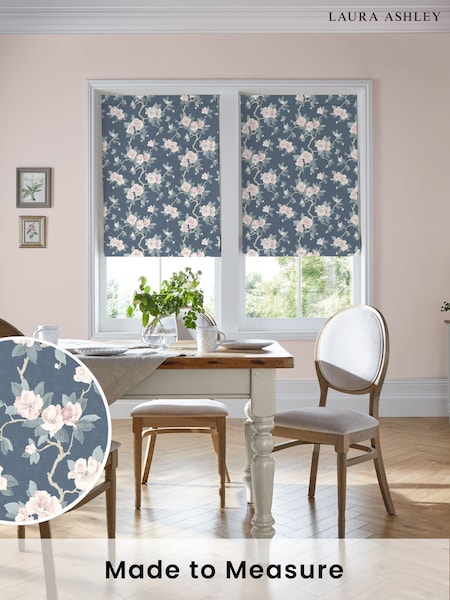 Laura Ashley Seaspray Blue Maya Made to Measure Roman Blind (F16442) | £84