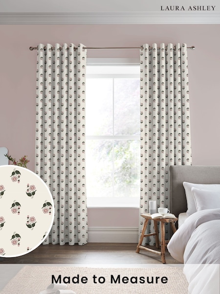Laura Ashley Natural Beauchamp Made to Measure Curtains (F16447) | £100