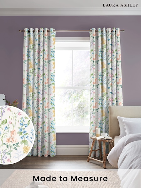 Laura Ashley Multi Elston Garden Made to Measure Curtains (F16449) | £100