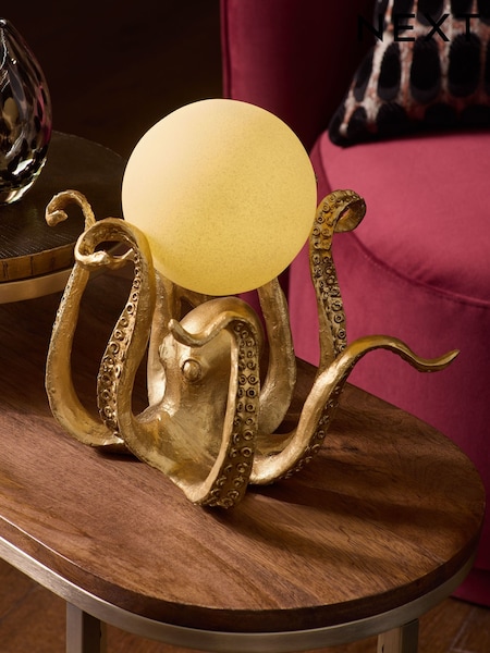 Gold Octopus Battery Operated Feature Light (F16479) | £40