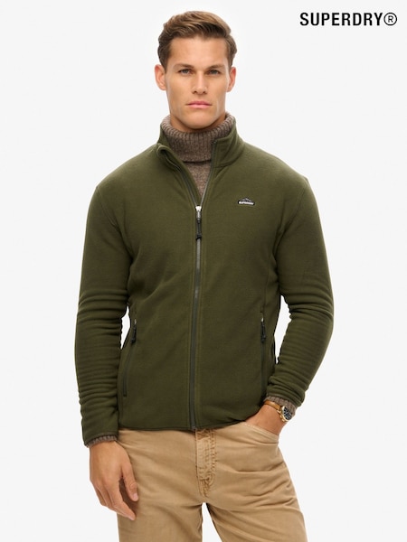 Superdry Green Polar Full Zip Fleece (F16812) | £55