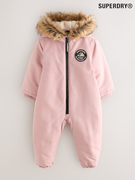 Superdry Light Pink Everest Snowsuit (F16943) | £46