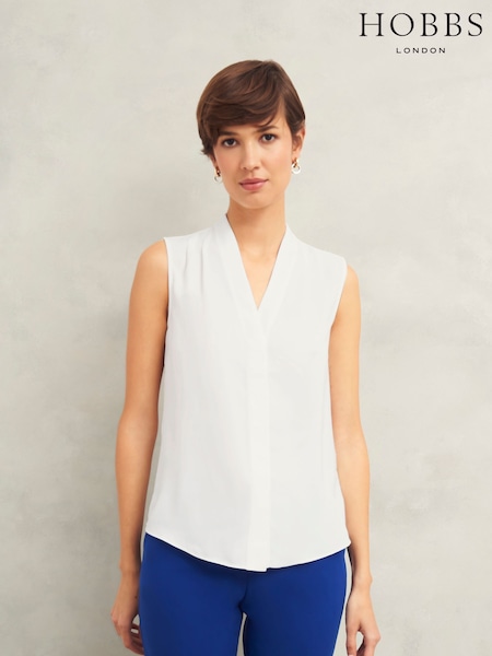 Hobbs Cream Poppy Blouse (F17196) | £75