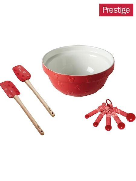 Prestige Grey Disney Bake with Mickey Mixing Bowl  Kitchen Utensils Set (F17329) | £38
