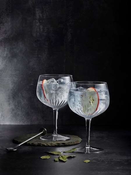 Luigi Bormioli Set of 4 Grey Mixology Spanish Gin Glasses (F17350) | £45