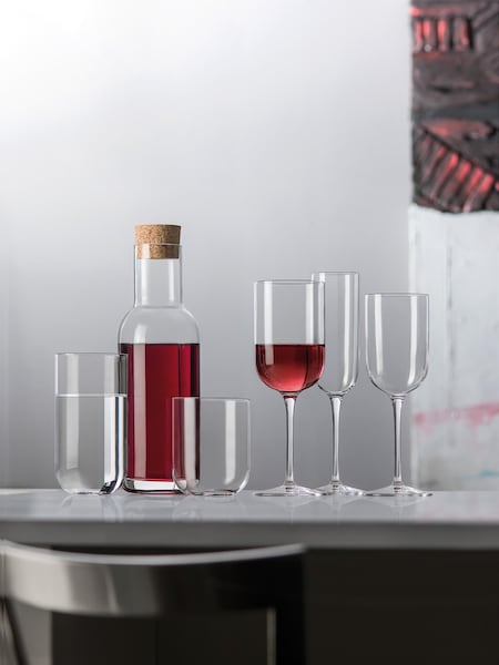 Luigi Bormioli Set of 6 Grey Sublime Red Wine Glasses (F17359) | £35