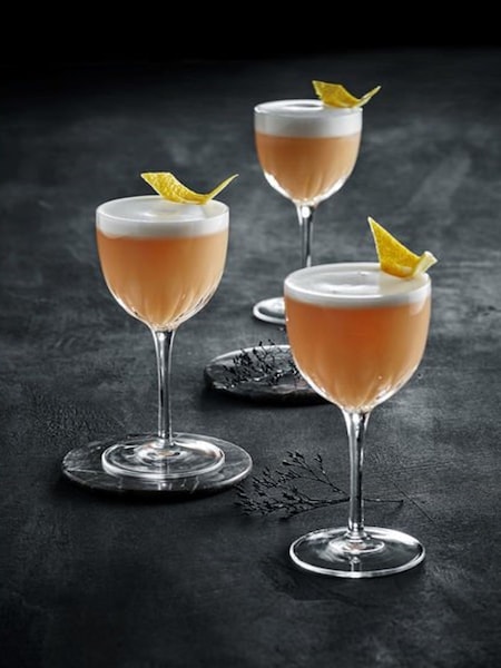 Luigi Bormioli Set of 4 Grey Mixology Nick & Nora Glasses (F17373) | £38