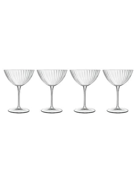 Luigi Bormioli Set of 4 Grey Optica Martini Glasses (F17378) | £46