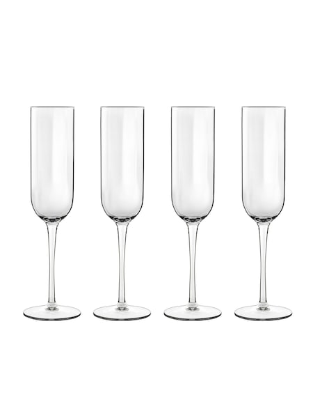Luigi Bormioli Set of 6 Grey Jazz Flute Glasses (F17403) | £39