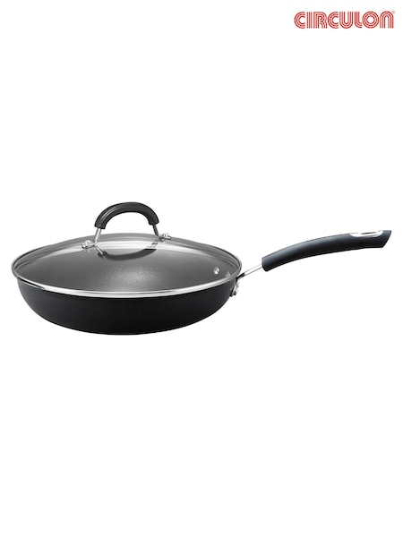Circulon Grey Total Hard Anodised 30cm Frying Pan With Glass Lid (F17410) | £85