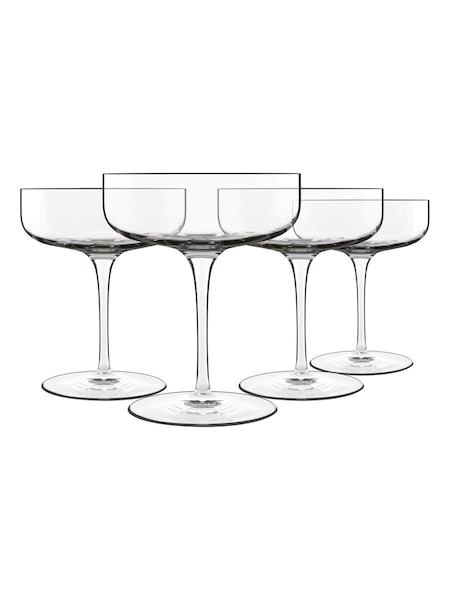 Luigi Bormioli Set of 4 Grey Sublime Cocktail Glasses (F17417) | £40