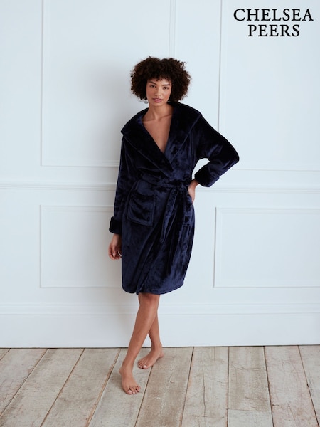 Chelsea Peers Blue Fleece Dressing Gown (F17530) | £45