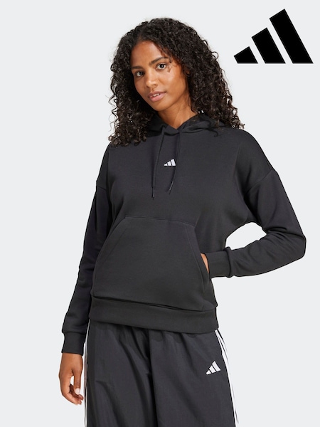 adidas Black Small Logo Hoodie (F17771) | £38