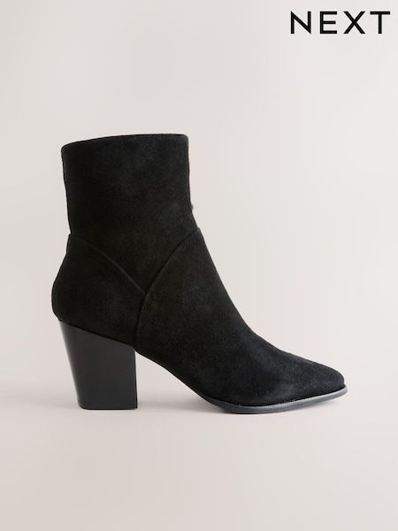 Black Suede Boots (F17923) | £65