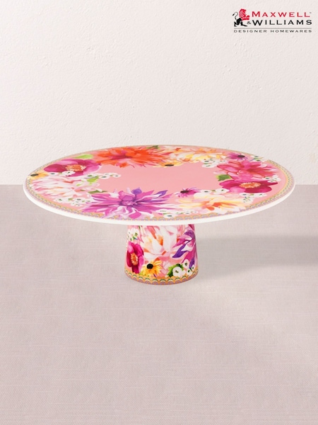 Maxwell & Williams Pink Teas and C's Dhalia Daze Footed Cake Stand (F17964) | £50