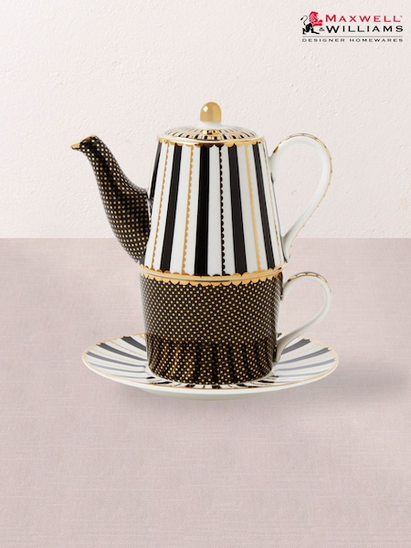 Maxwell & Williams Black Teas and C's Regency Teapot for One (F17990) | £40