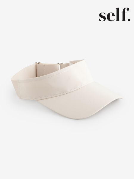 self. Cream Sports Visor Hat (F17996) | £15