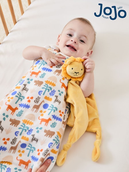 JoJo Maman Bébé Velour Lion Comforter (F18048) | £12
