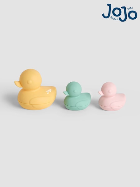 JoJo Maman Bébé Set of 3 Silicone Bath Ducks (F18058) | £10