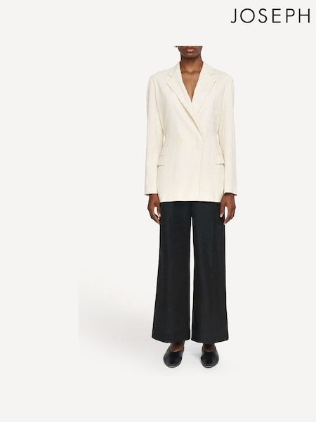Joseph Black Thurlow Wide Leg Silk Trousers (F18075) | £395