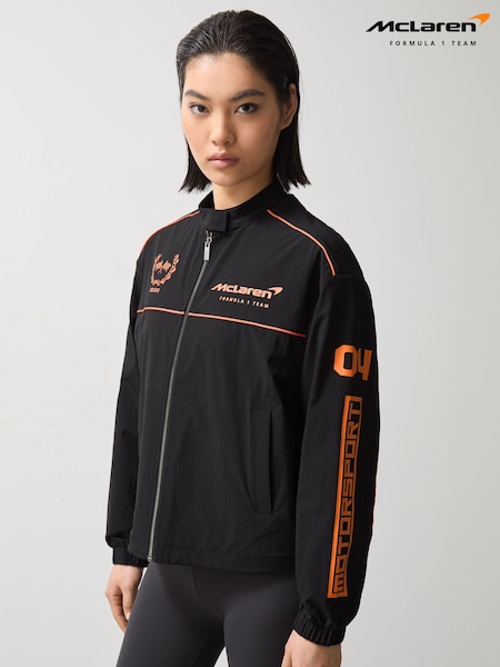 Reiss Black Wanden McLaren F1 Team Technical Logo Jacket (F18139) | £198