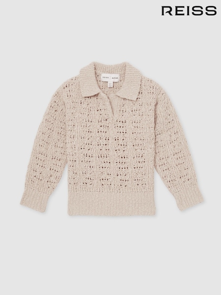Reiss Neutral Hunter 13-14 yrs Reiss | 100 Ciels Bouclé Jumper (F18168) | £58