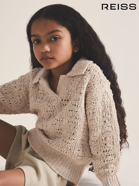 Reiss Neutral Hunter 4-9 yrs Reiss | 100 Ciels Bouclé Jumper (F18170) | £50