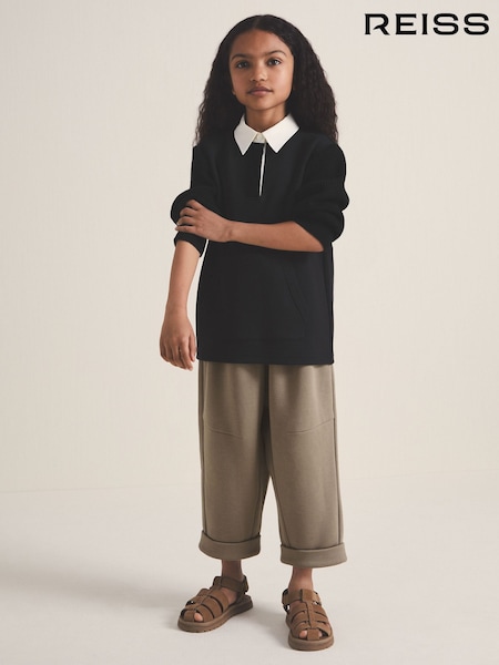 Reiss Black Noa 9-13 yrs Reiss | Les 100 Ciels Polo Sweatshirt (F18248) | £57