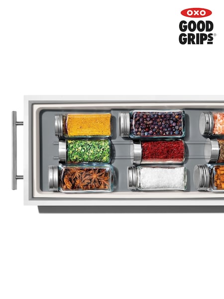 Oxo Silver Good Grips Compact Spice Drawer Organizer (F18388) | £15