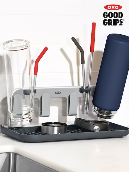 Oxo Silver Good Grips Water Bottle Drying Rack (F18396) | £20
