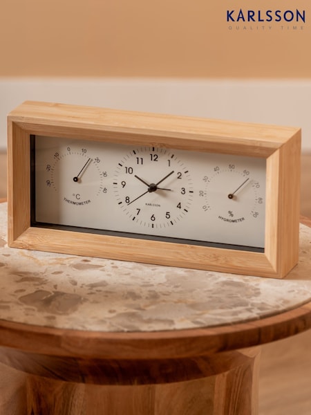 Karlsson White Neat Alarm Clock (F18476) | £31