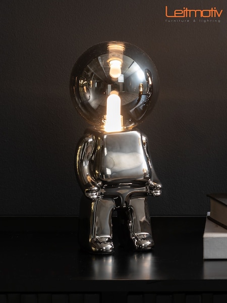 Leitmotiv Chrome Plated LED Ross Table Lamp (F18478) | £47