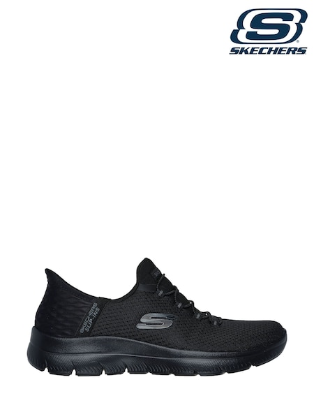 Skechers Black Wide Fit Summits Diamond Dream Trainers (F18590) | £74