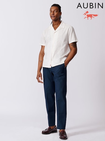 Aubin Apollo Short Sleeve White Shirt (F18839) | £89