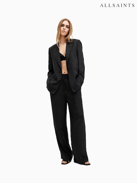 AllSaints Black Averie Ten Trousers (F18864) | £169